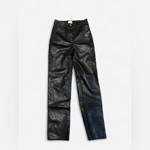 Wilfred Shiny Black Straight Leg Jeans